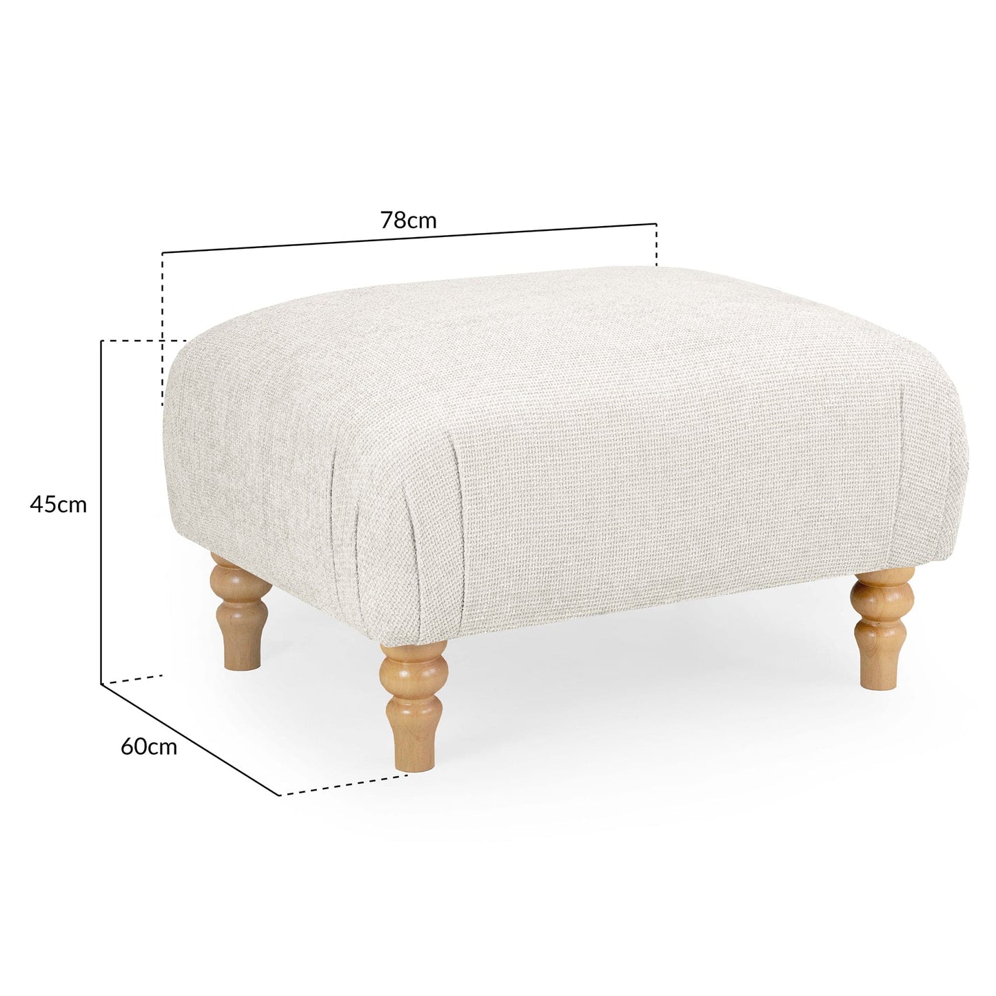 Banks Sofa Cream Footstool