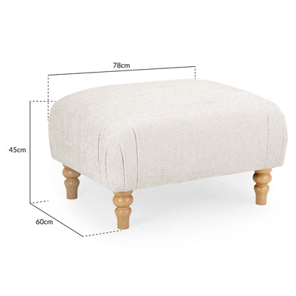 Banks Sofa Cream Footstool