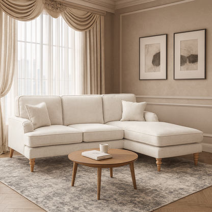 Banks Sofa Cream Right Hand Facing Corner