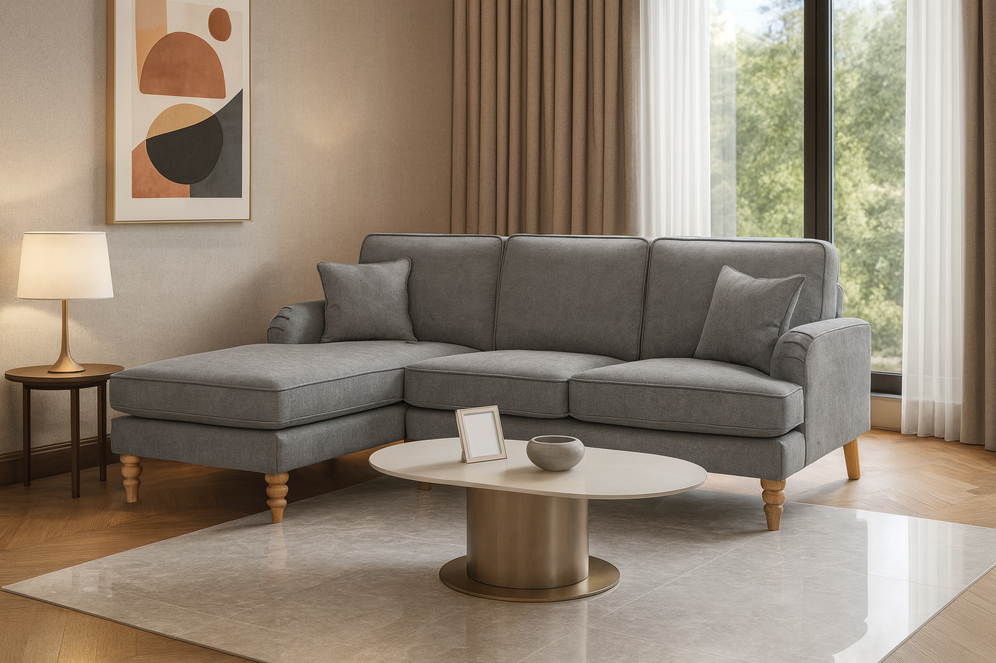 Banks Sofa Slate Left Hand Facing Corner