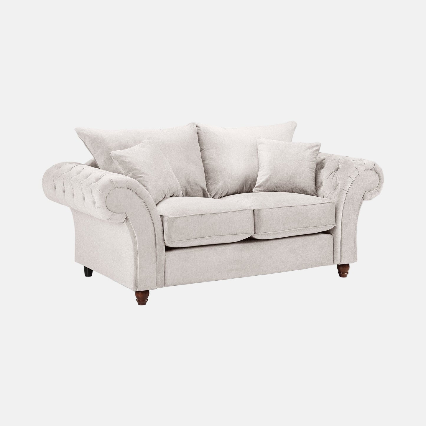 Berkshire Fullback Sofa Grey 2 Seater