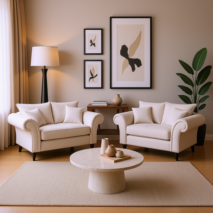 Berkshire Fullback Sofa Stone 3+2 Set