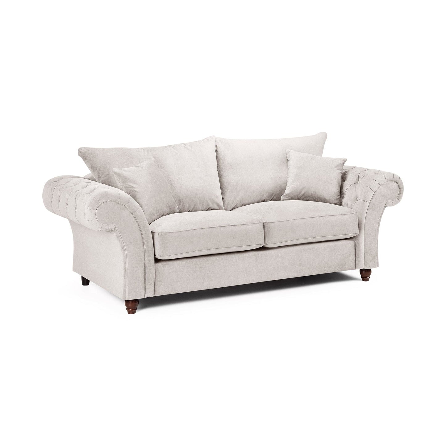 Berkshire Fullback Sofa Stone 3 Seater