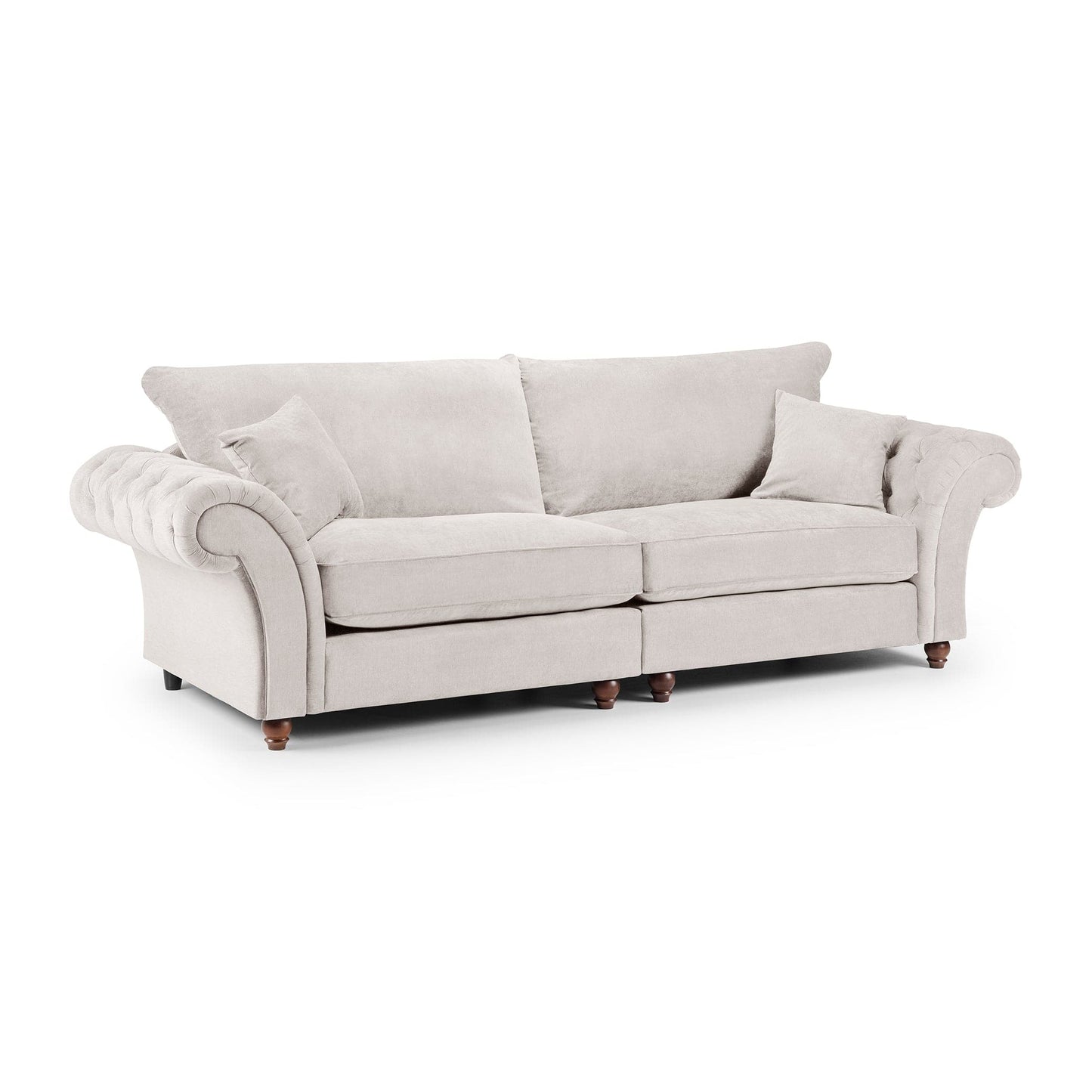 Berkshire Fullback Sofa Grey 4 Seater