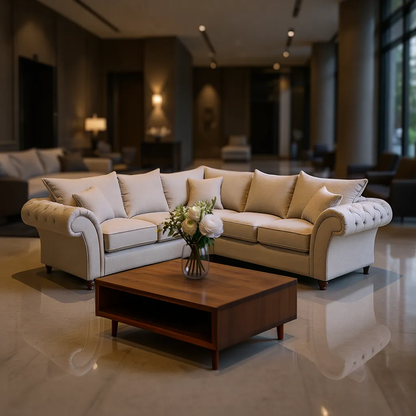 Berkshire Fullback Sofa Stone Large Corner