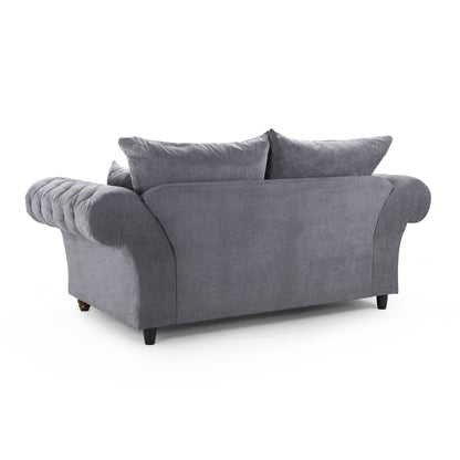 Berkshire Fullback Sofa Grey 2 Seater