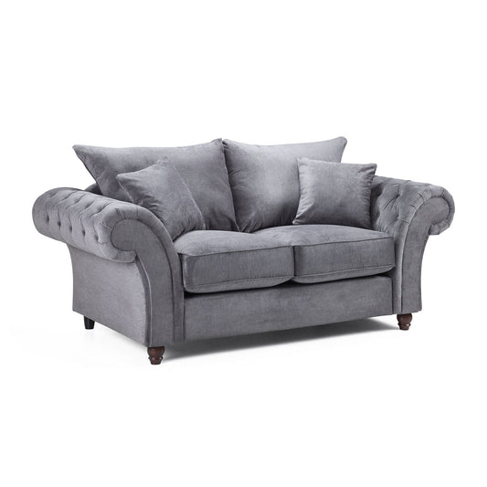 Berkshire Fullback Sofa Grey 2 Seater
