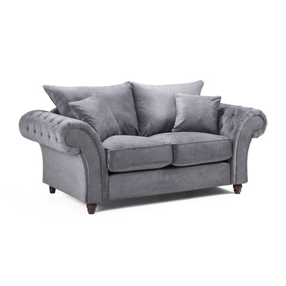 Berkshire Fullback Sofa Grey 2 Seater