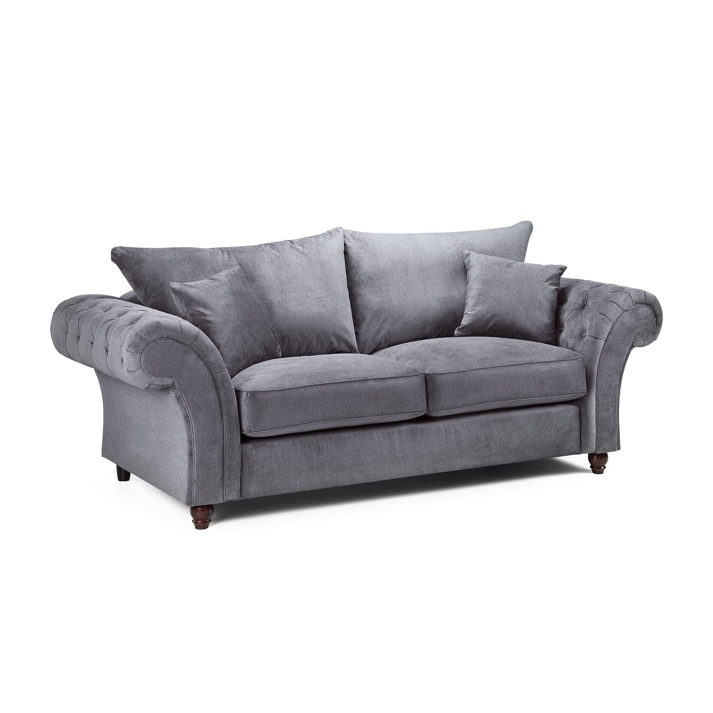 Berkshire Fullback Sofa Stone 3 Seater