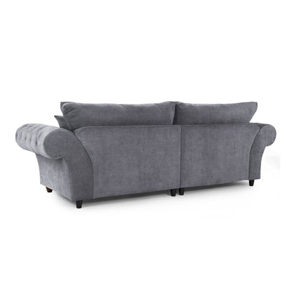 Berkshire Fullback Sofa Grey 4 Seater