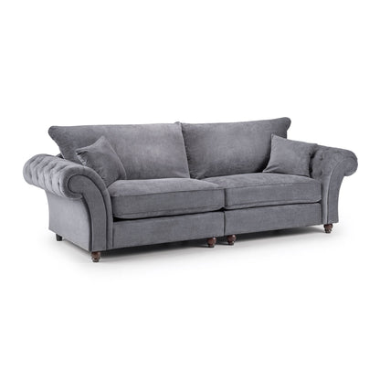 Berkshire Fullback Sofa Grey 4 Seater