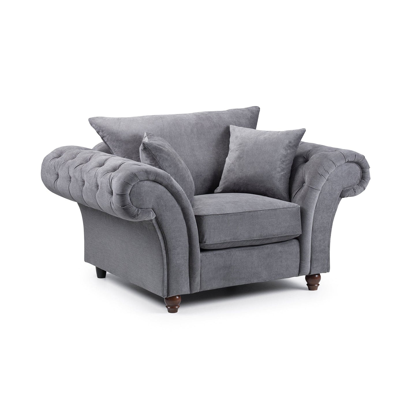 Berkshire Fullback Sofa Grey Armchair