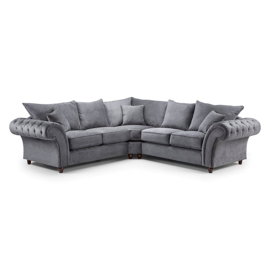 Berkshire Fullback Sofa Grey Large Corner