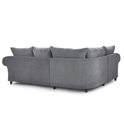 Berkshire Fullback Sofa Grey Left Hand Facing Corner
