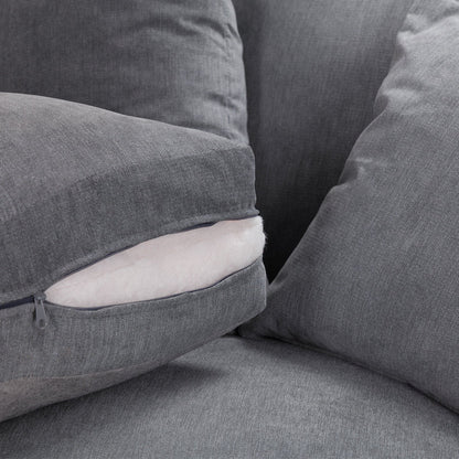 Berkshire Fullback Sofa Grey Right Hand Facing Corner