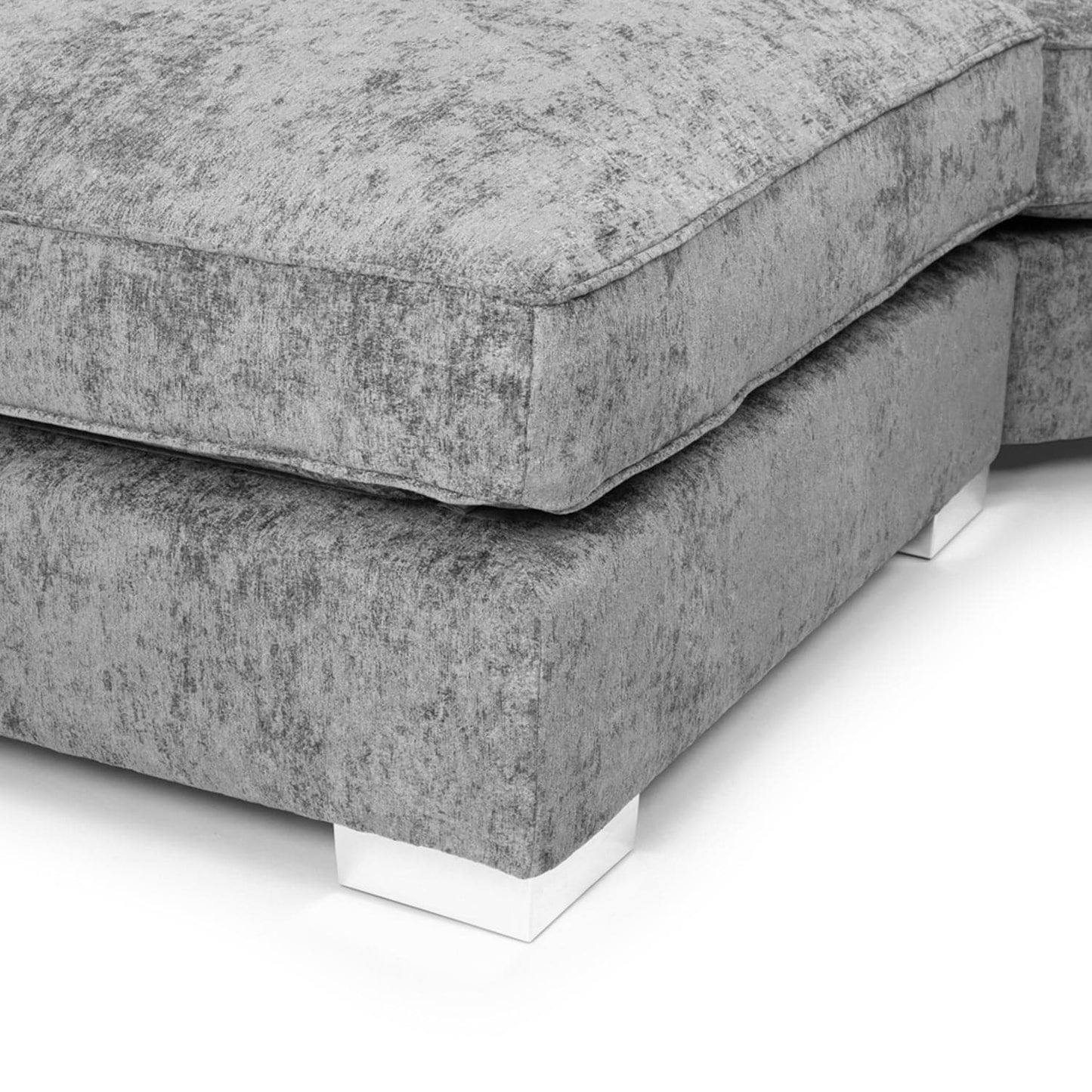 Shoreditch Scatterback U-Shape Corner Sofa – Platinum