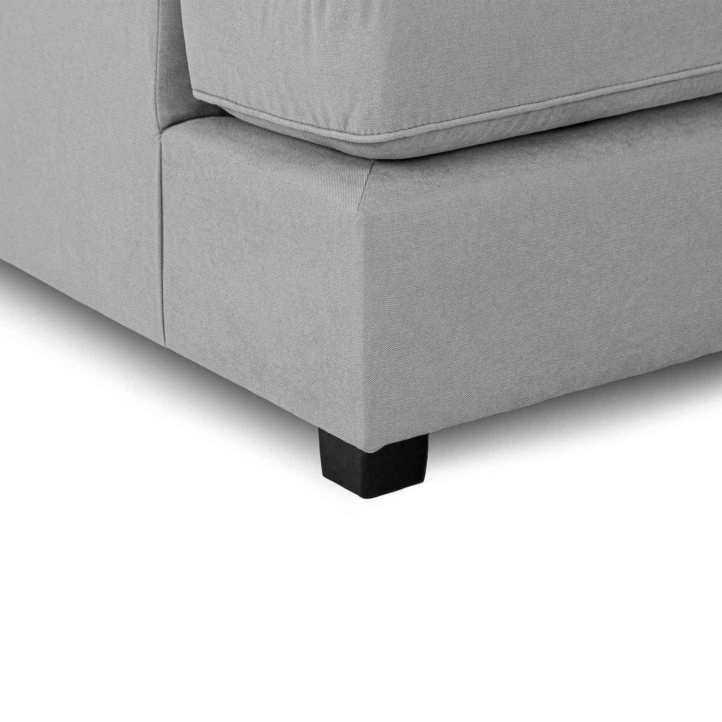 Camden U-Shape Corner Sofa with Footstool – Classic Grey