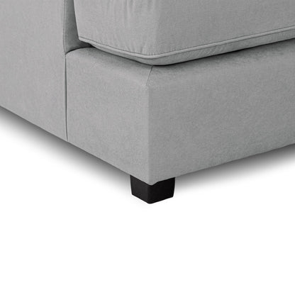 Camden U-Shape Corner Sofa with Footstool – Classic Grey