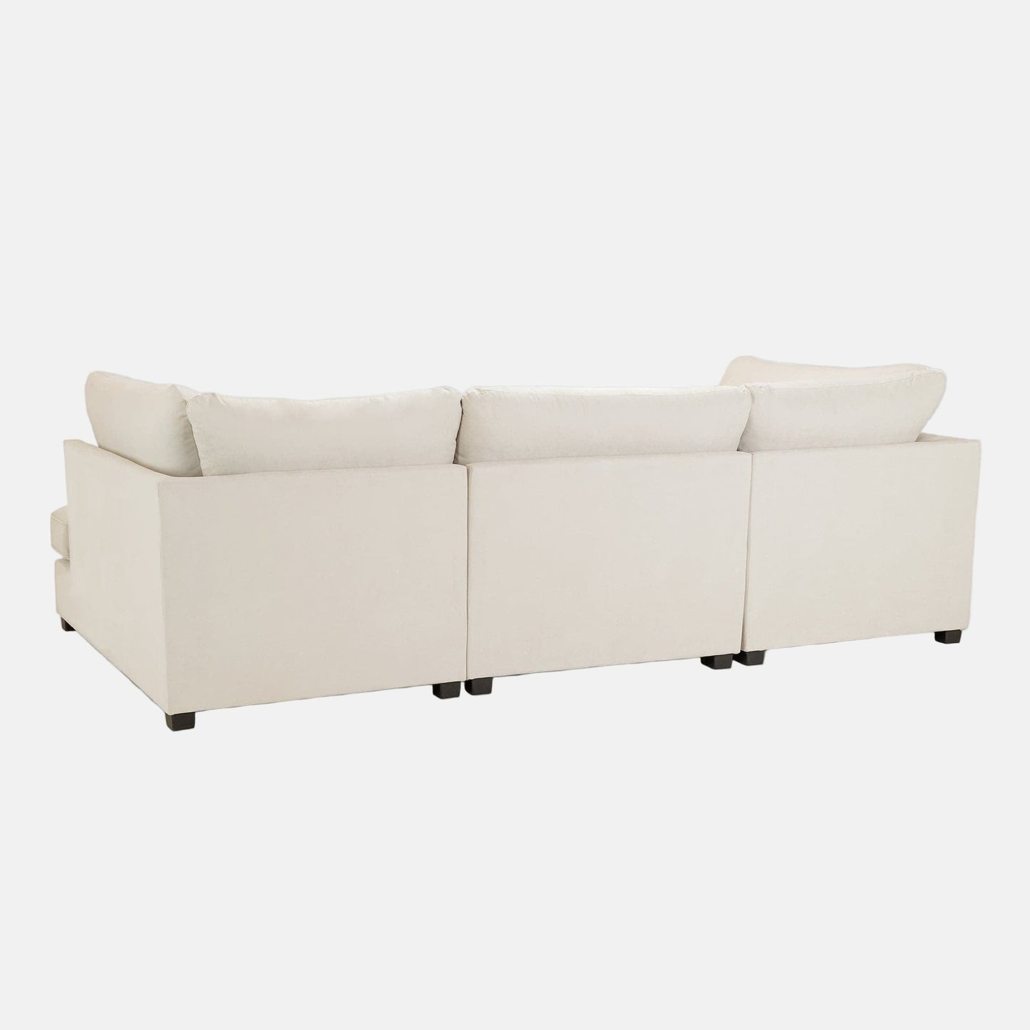 Camden U-Shape Corner Sofa with Footstool – Classic Beige