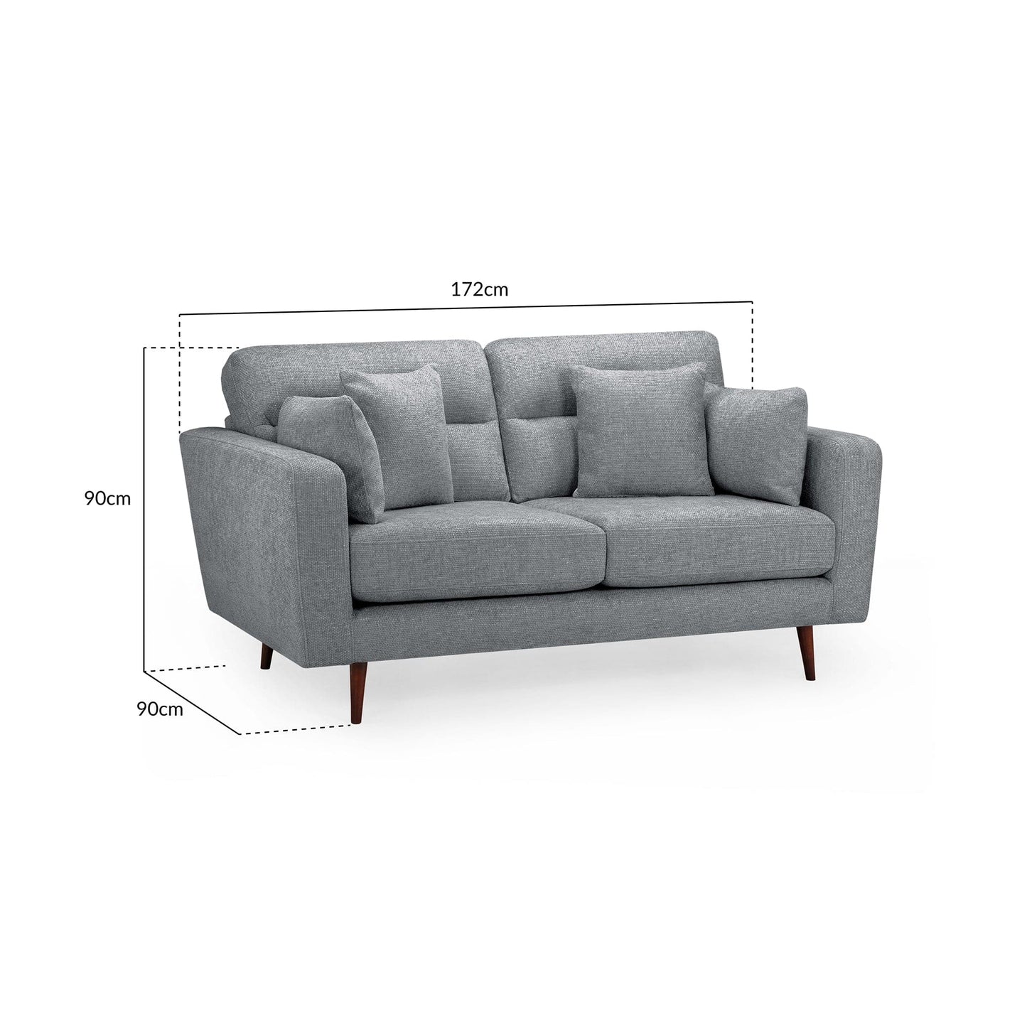 Chester Sofa Grey 2 Seater