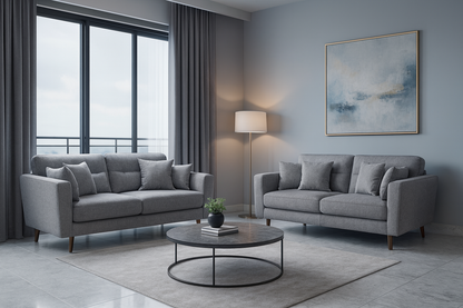 Chester Sofa Grey 3+2 Set