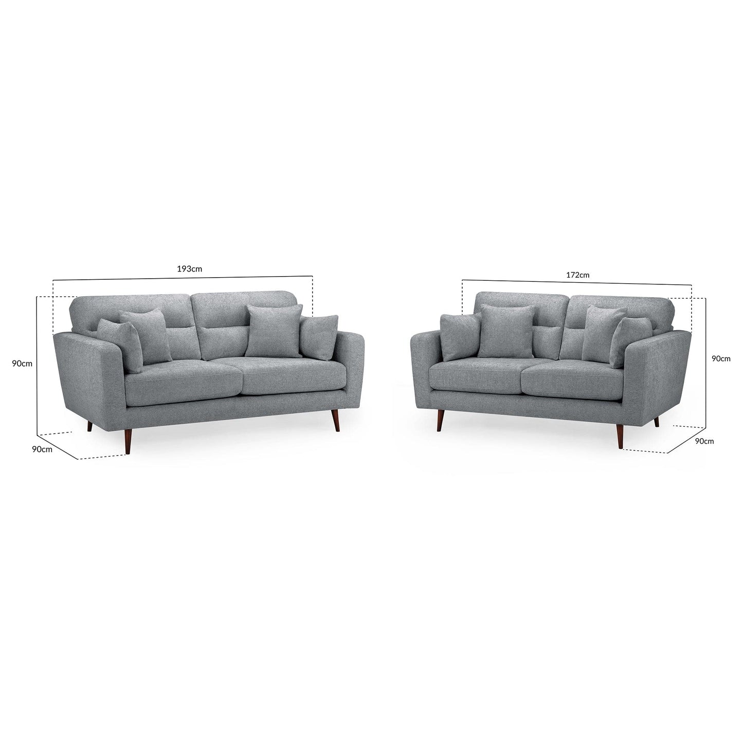 Chester Sofa Grey 3+2 Set