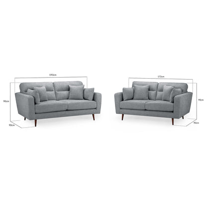 Chester Sofa Grey 3+2 Set