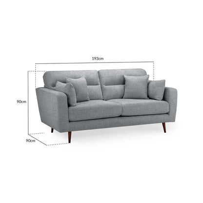 Chester Sofa Grey 3 Seater