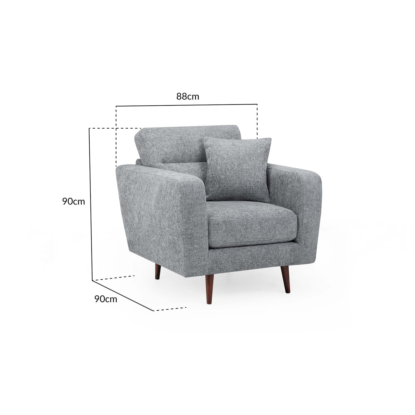 Chester Sofa Grey Armchair
