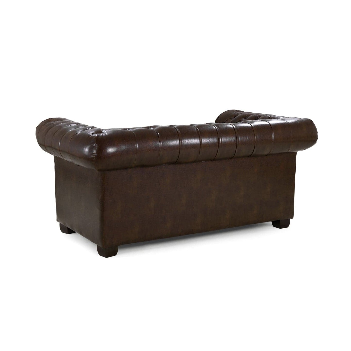 Chesterfield Sofa Antique Brown 2 Seater