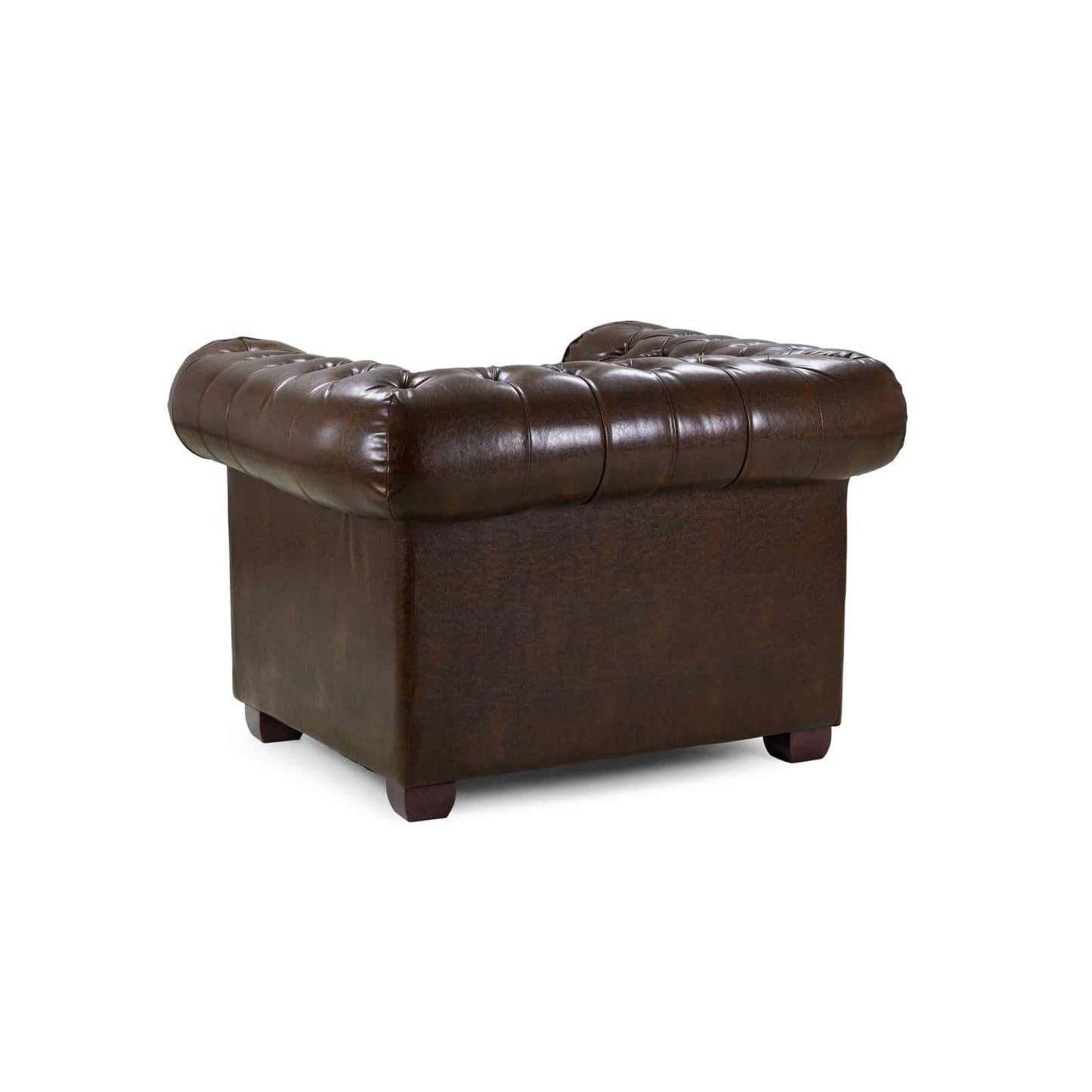 Chesterfield Sofa Antique Brown Armchair