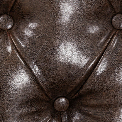 Chesterfield Sofa Antique Brown Armchair
