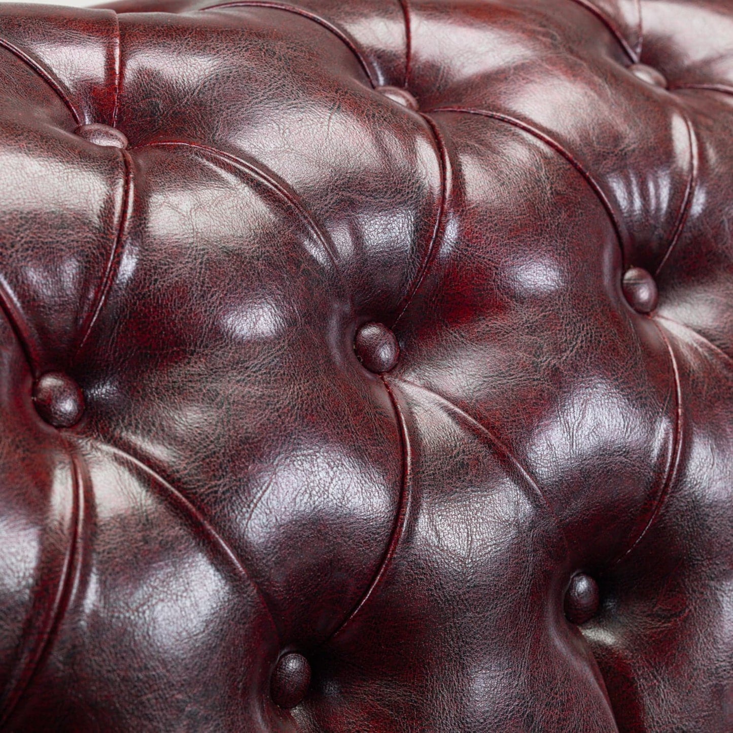Chesterfield Sofa Oxblood Red 2 Seater