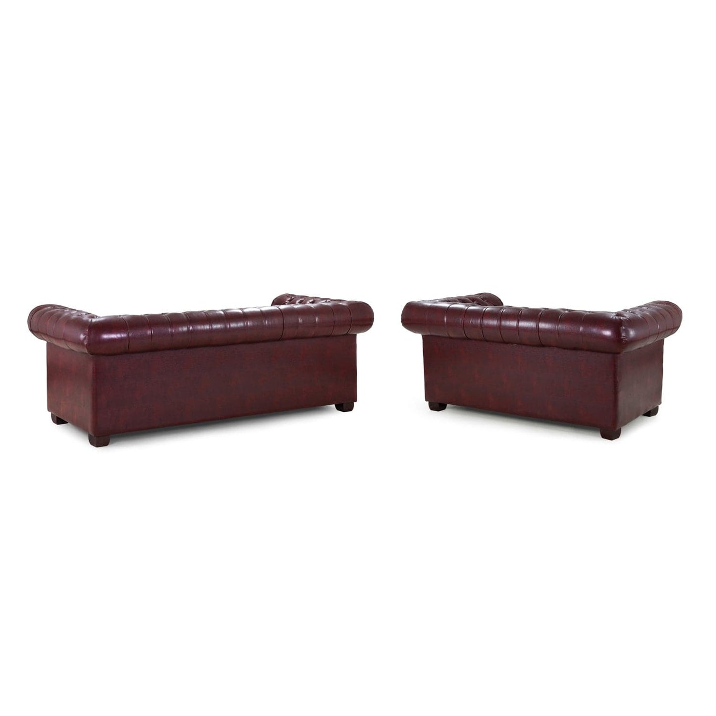 Chesterfield Sofa Oxblood Red 3+2 Set