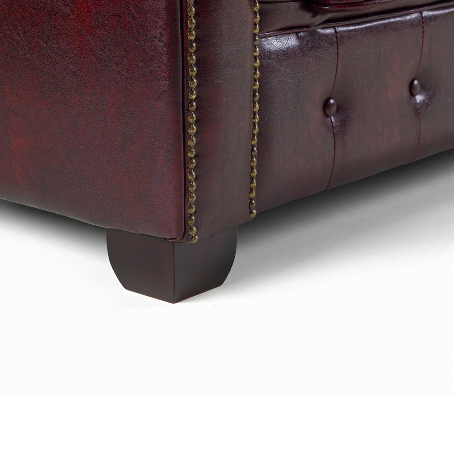 Chesterfield Sofa Oxblood Red 3 Seater