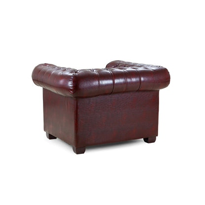 Chesterfield Sofa Oxblood Red Armchair