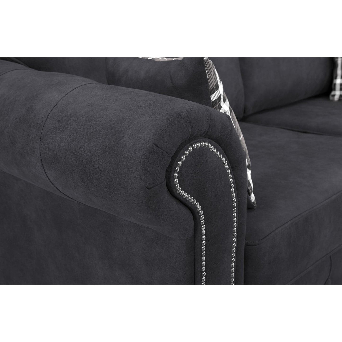 Atlanta Sofa Charcoal Armchair