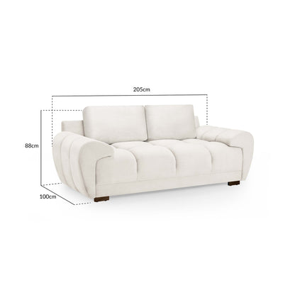 Devoke 2 Seater Sofa in Cream