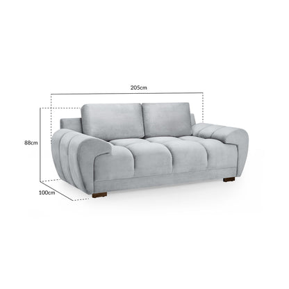 Devoke 2 Seater Sofa in Grey