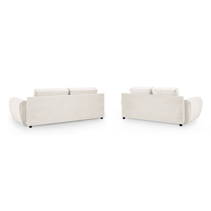 Devoke 3+2 Sofa Set in Cream