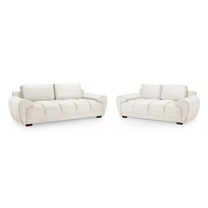 Devoke 3+2 Sofa Set in Grey
