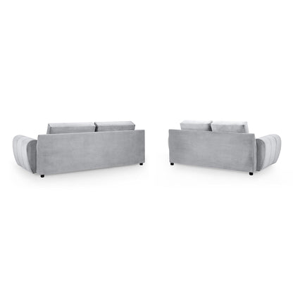 Devoke 3+2 Sofa Set in Grey