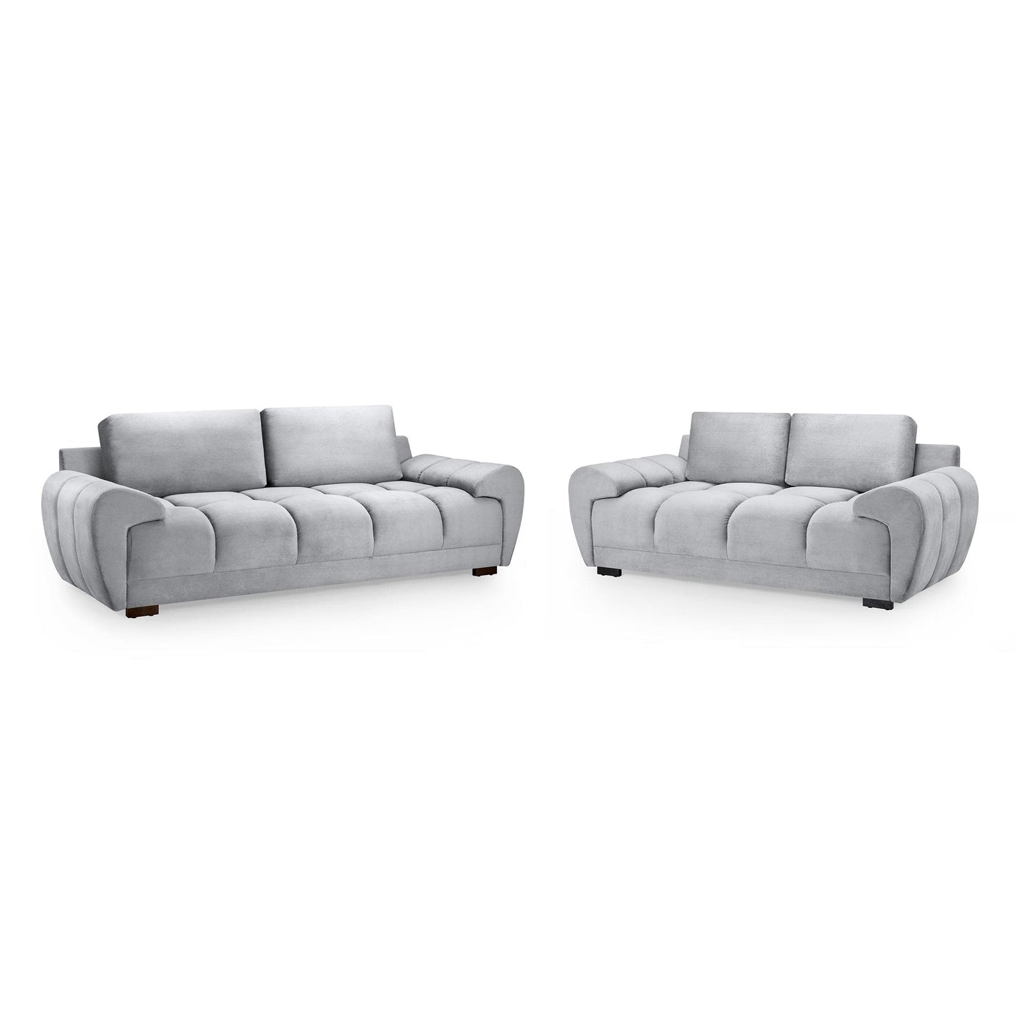 Devoke 3+2 Sofa Set in Grey