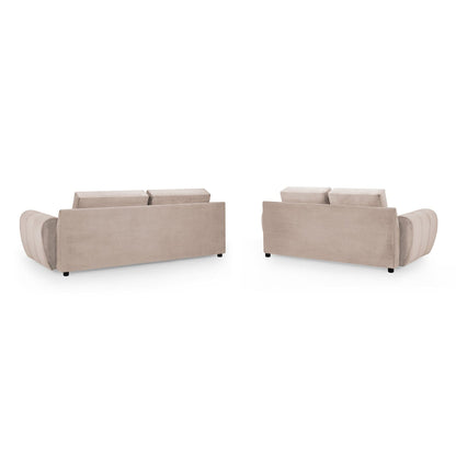 Devoke 3+2 Sofa Set in Mocha