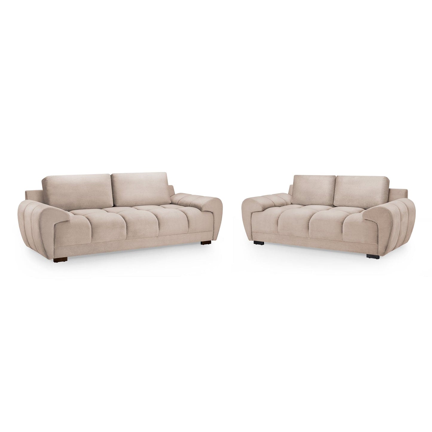 Devoke 3+2 Sofa Set in Mocha
