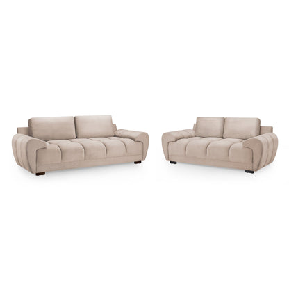 Devoke 3+2 Sofa Set in Mocha