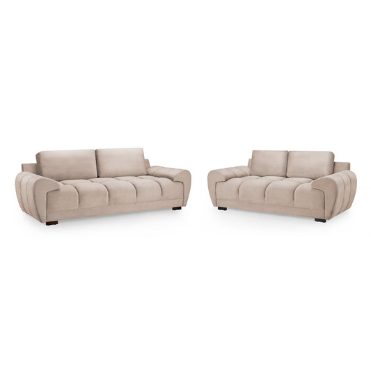Devoke 3+2 Sofa Set in Mocha