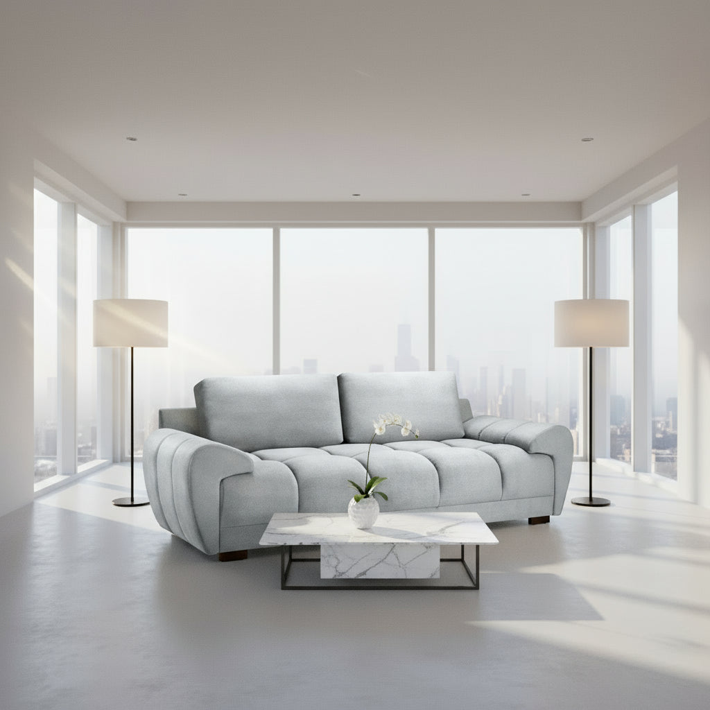 Devoke 3 Seater Sofa in Grey