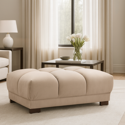 Devoke Footstool in Mocha