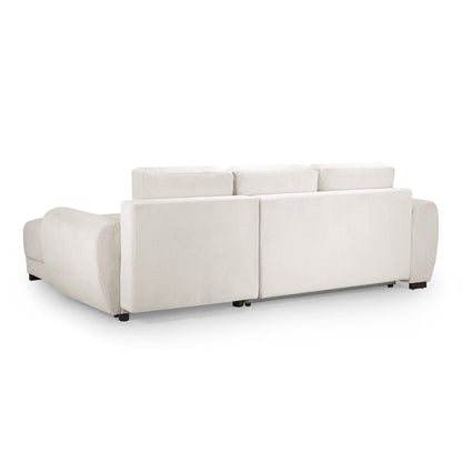 Devoke Sofabed Cream Universal Corner